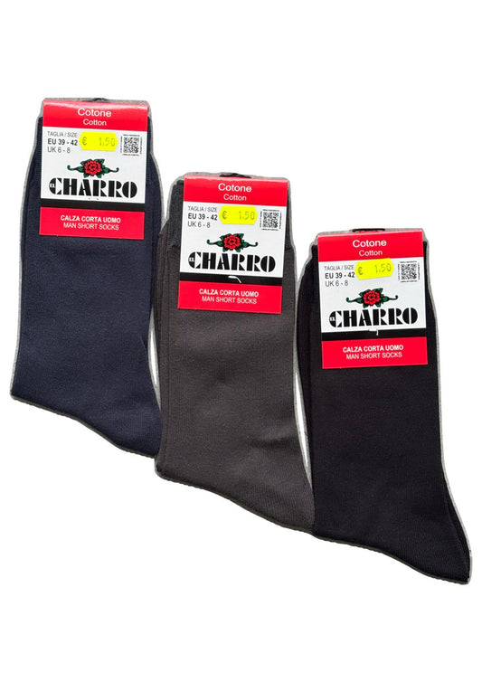 Calze uomo corte in cotone CHARRO