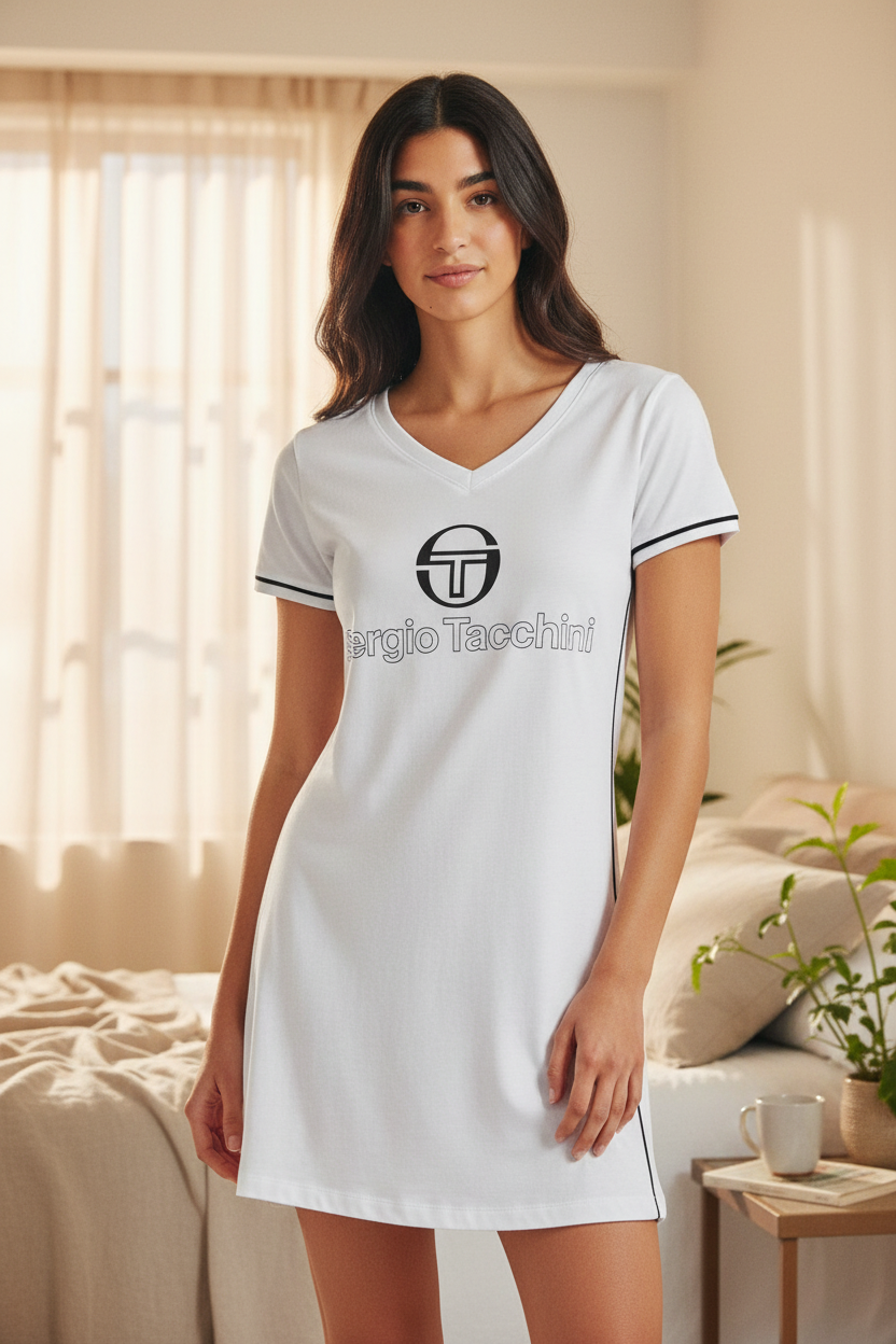 Vestitino manica corta in jersey d cotone SERGIO TACCHINI