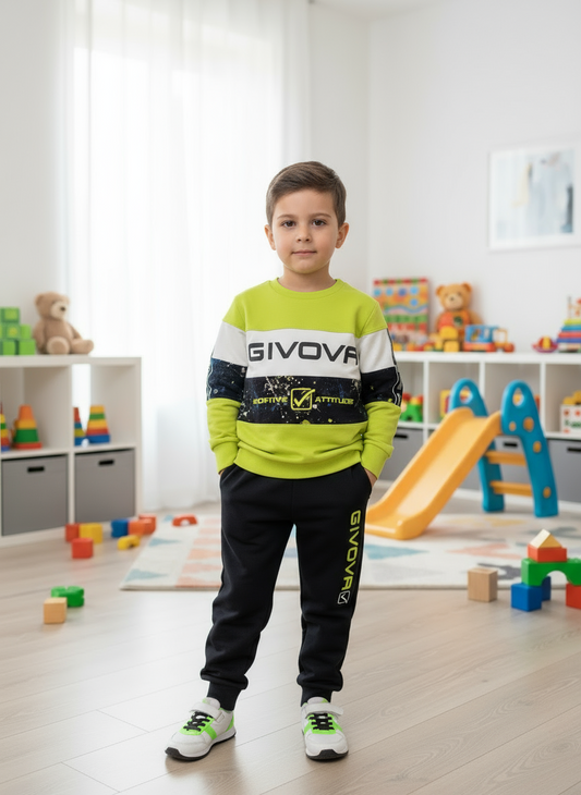 Tuta bambino in cotone garzato GIVOVA