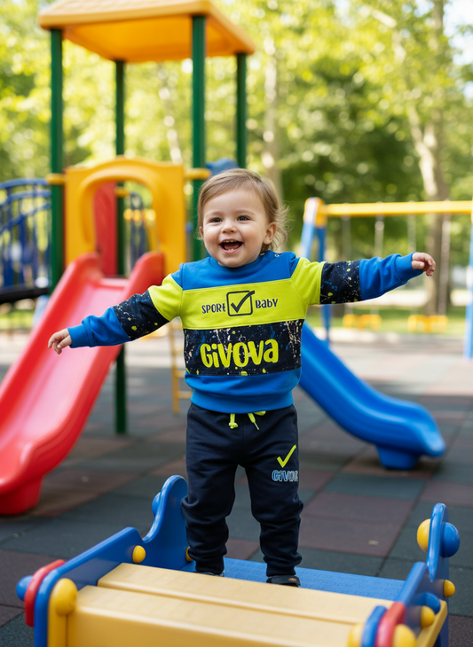 Tuta bambino in cotone garzato GIVOVA