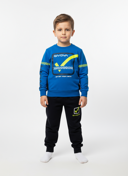 Tuta sportiva bambino in felpa di cotone GIVOVA - Taglia 3 anni