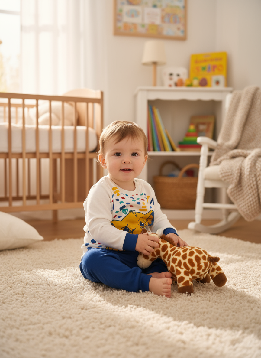 Pigiama Neonato in cotone interlock DISNEY Baby RE LEONE - Taglia 18 mesi