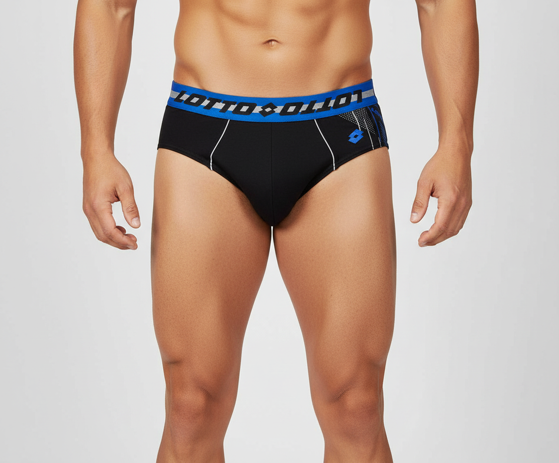 Slip Uomo in cotone elastico in vita con scritta marchio LOTTO