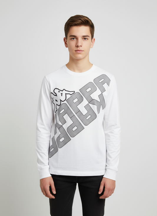 T-Shirt bambino e ragazzo manica lunga con stampa KAPPA