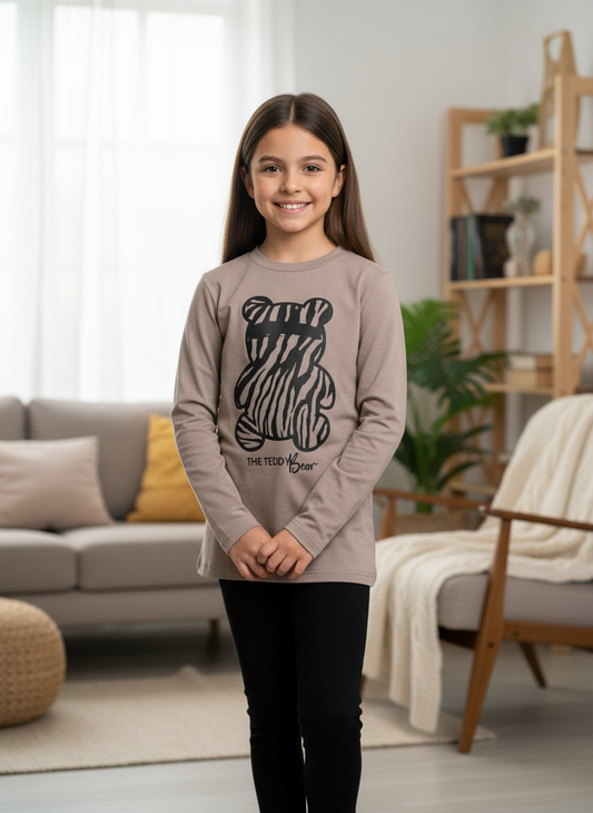 Completo bambina/ragazza in caldo cotone maxi maglia e leggins CAMILLA - Taglia 10 e 14 anni