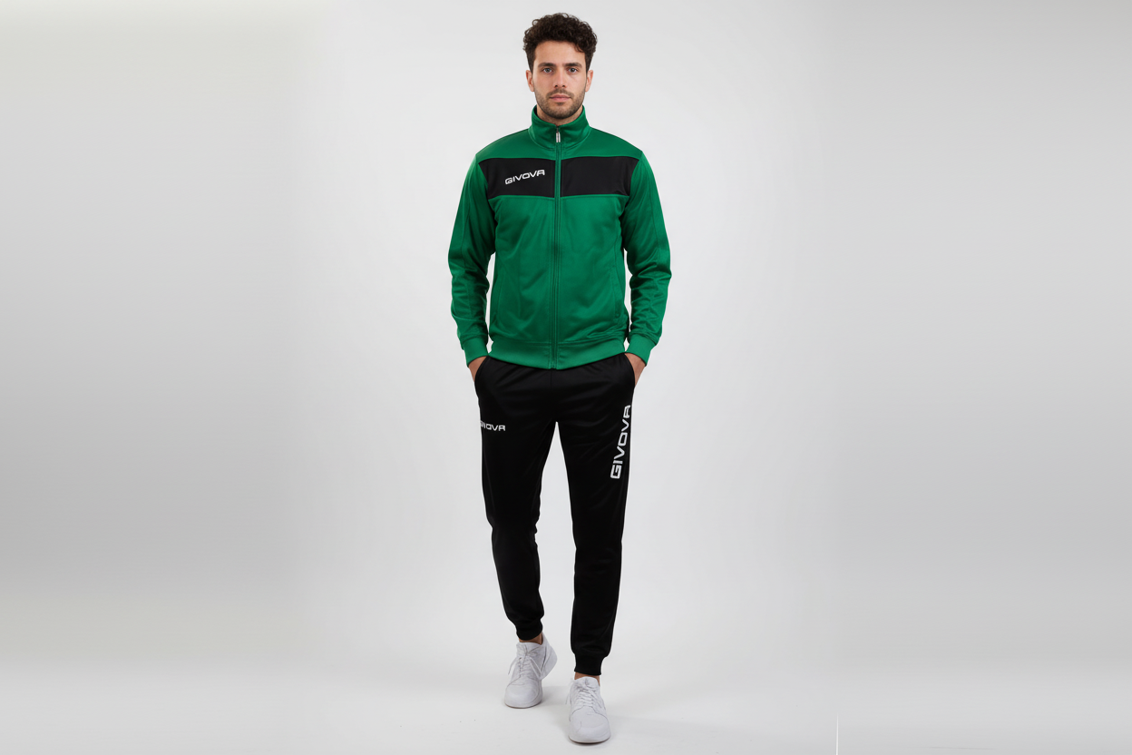 Tuta Unisex Triacetato Modello Visa Verde/Nero GIVOVA - Taglia 2XL