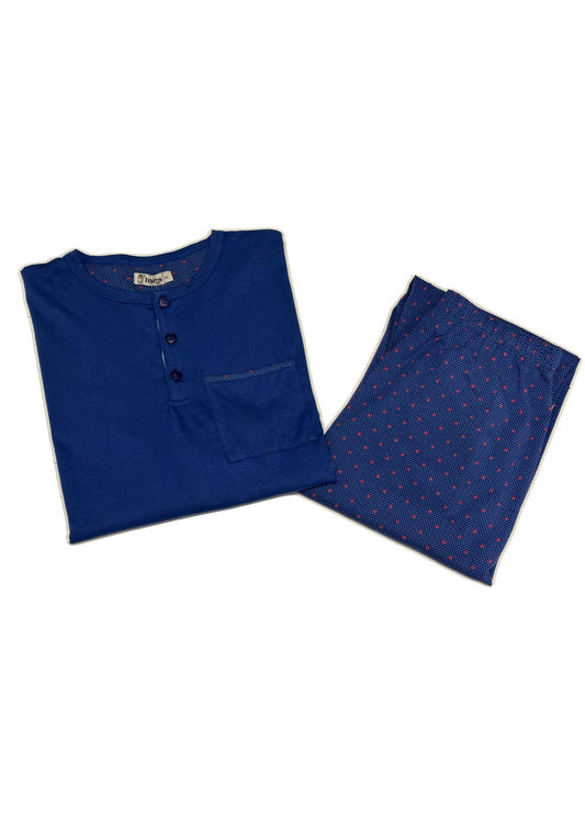 Pigiama uomo manica lunga cotone 100% primaverile INES