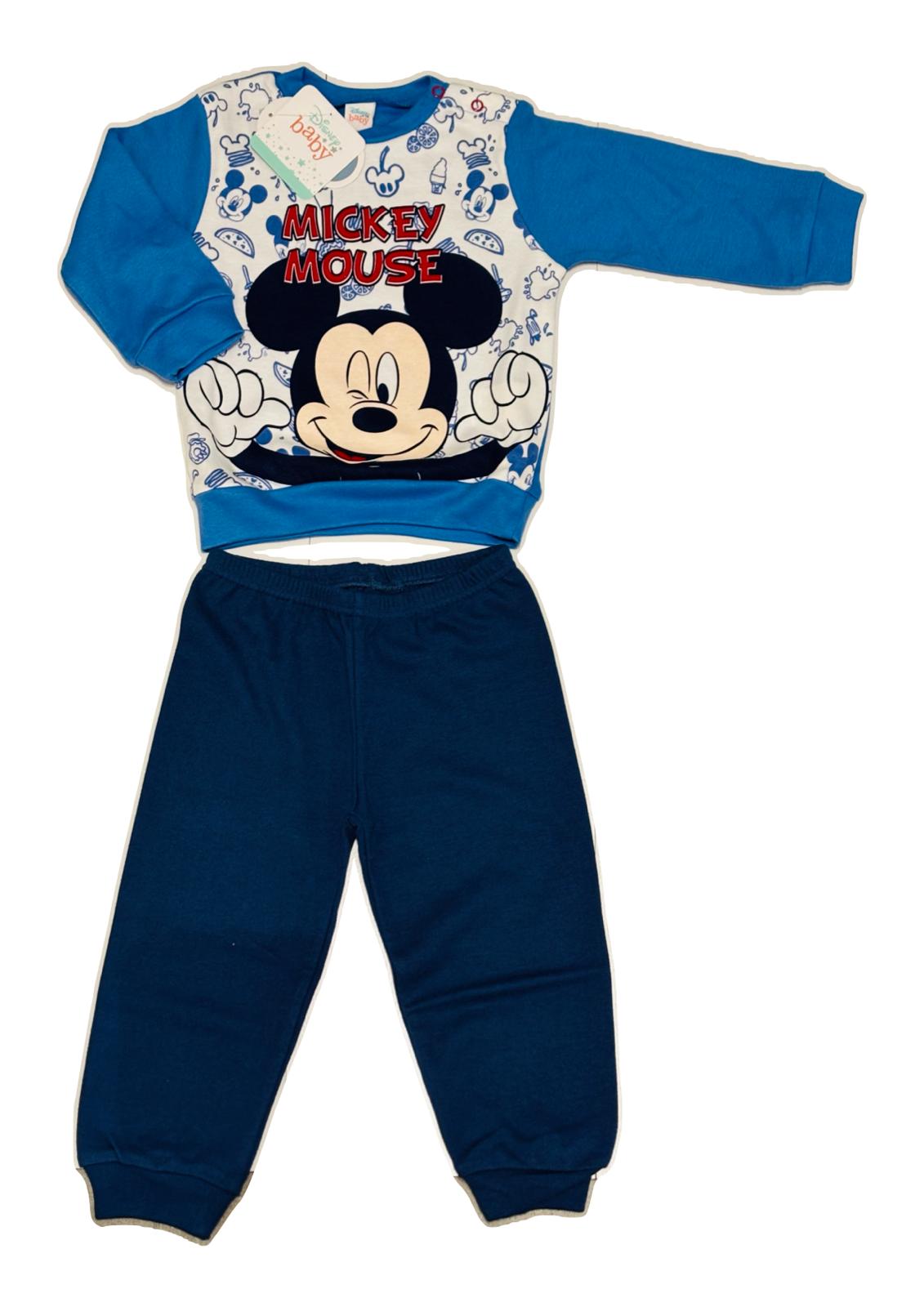 Pigiama Neonato in cotone interlock Disney Mickey Mouse ELLEPI