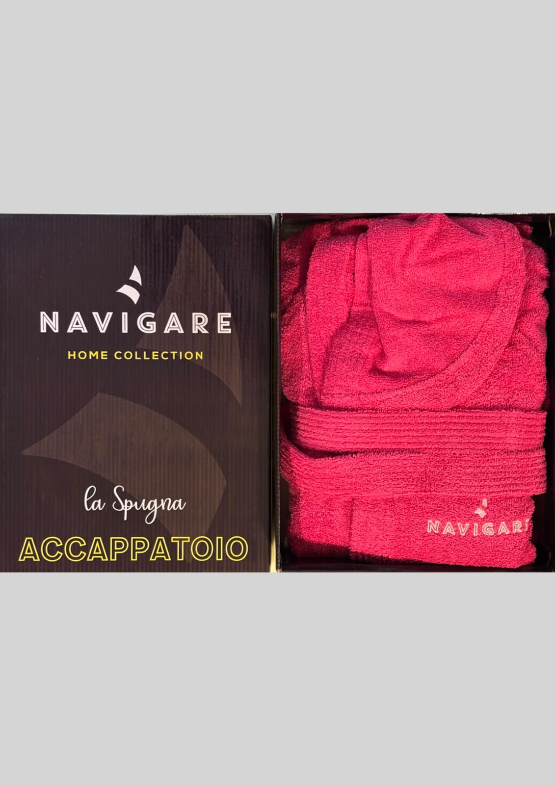 Accappatoio adulto unisex in spugna 100% cotone NAVIGARE