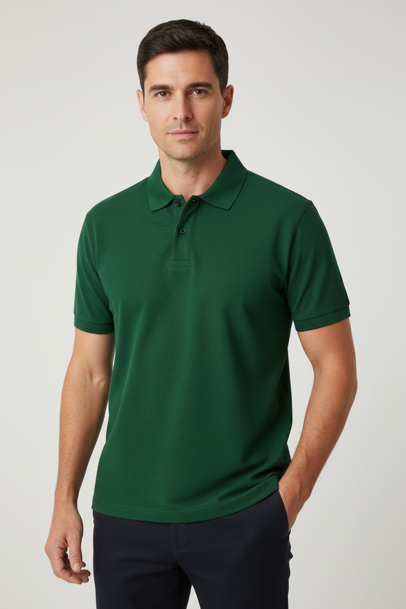 Polo Uomo manica corta regular piqué JHK