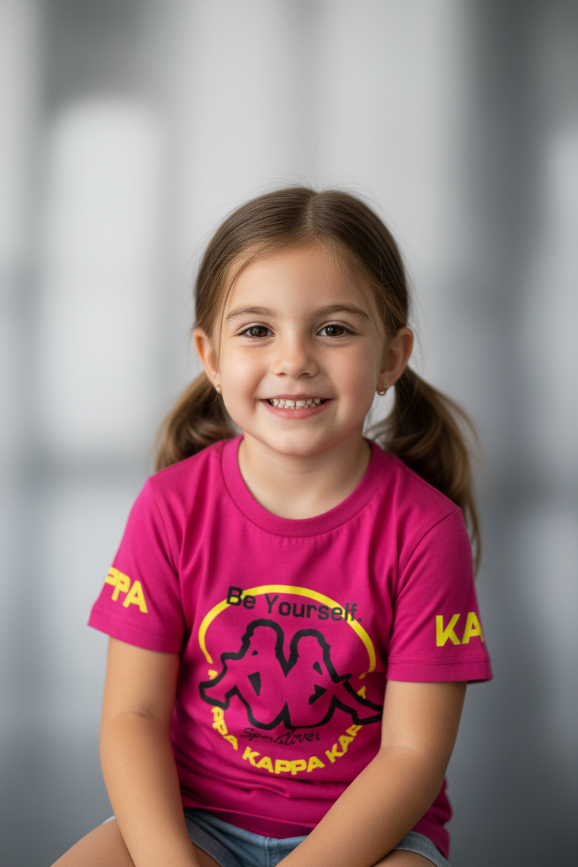 T-Shirt Bambina manica corta KAPPA - Taglie 4 e 5 anni