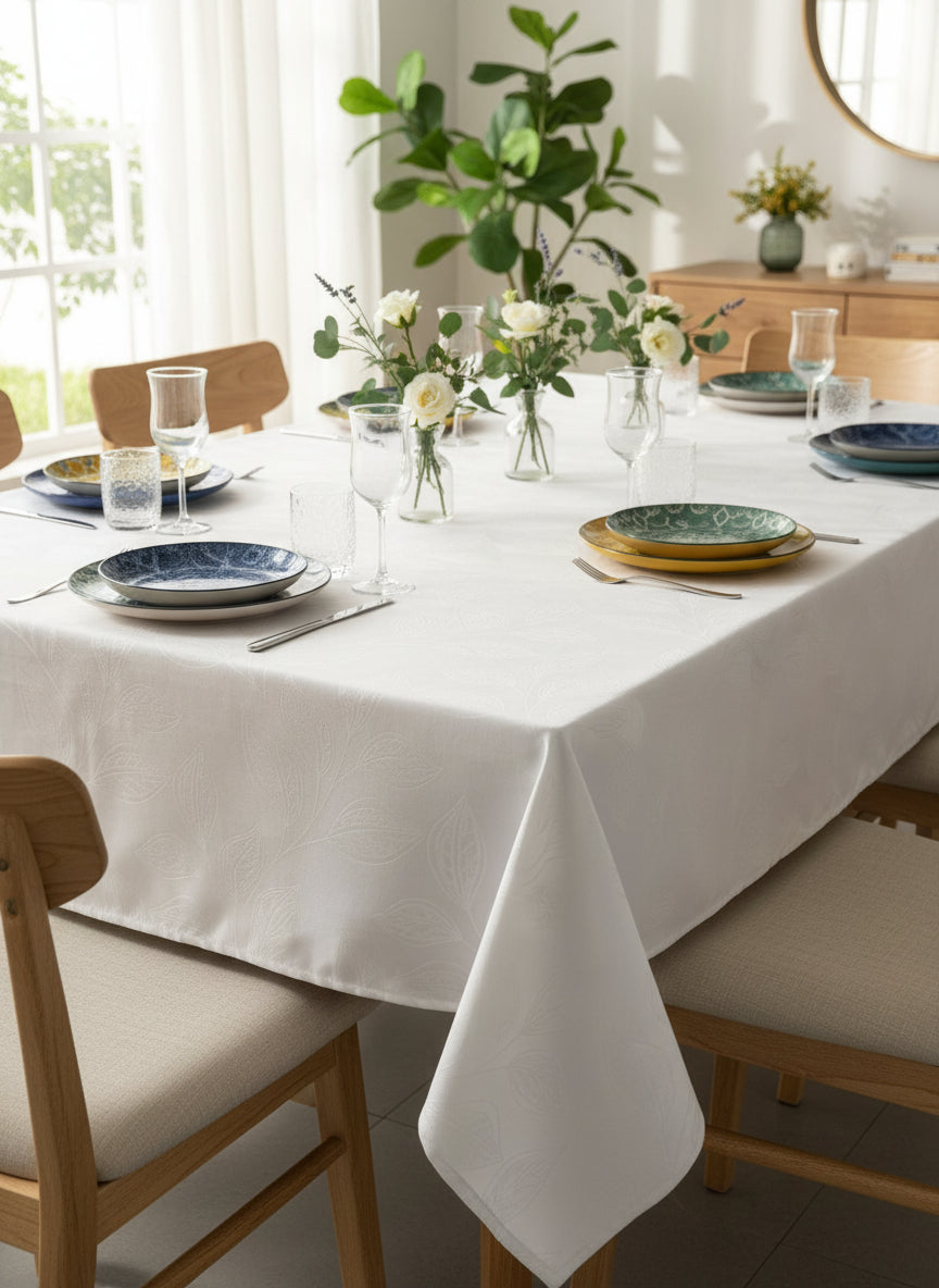 Tovaglia 6 posti antimacchia modello Europa - SOMMARUGA Home Collection