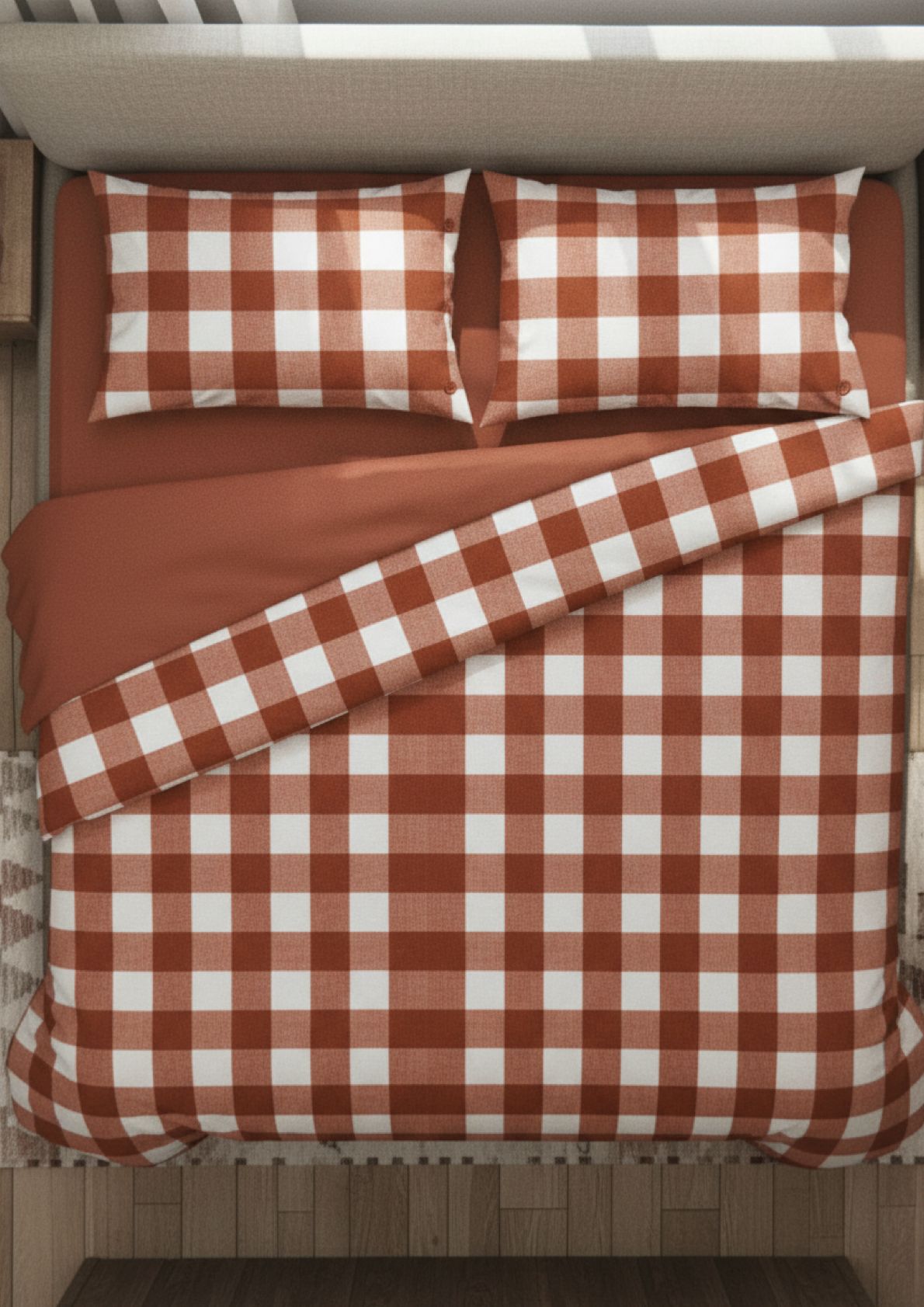 Completo Letto Fantasia Scozzese Matrimoniale Misure Maxi - COTTON HOUSE