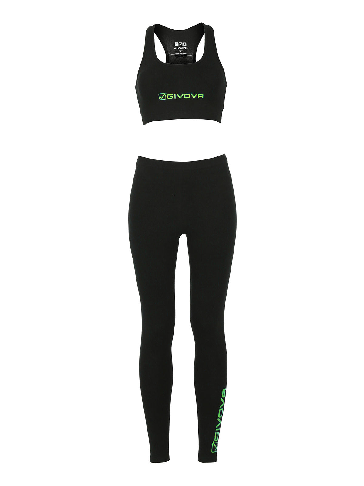 Completo sportivo donna top + leggings GIVOVA