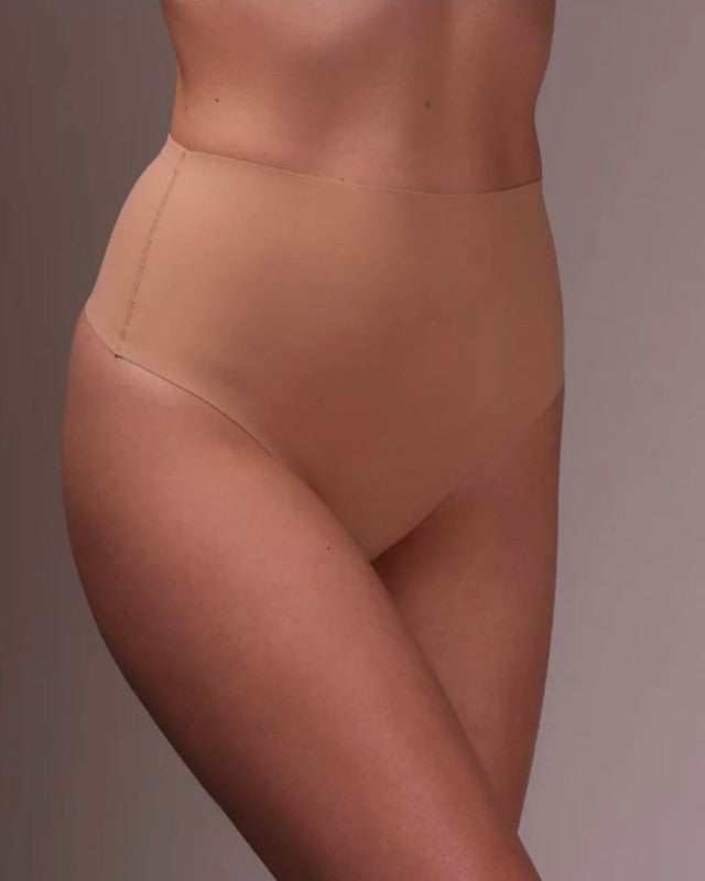 Guaina Donna a vita alta Perizoma  in tessuto traspirante con taglio laser invisibile GIOS