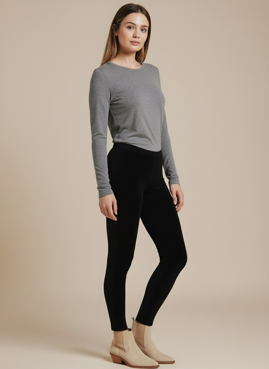 Leggings donna in Caldo Cotone Bielastico INTIMAMI