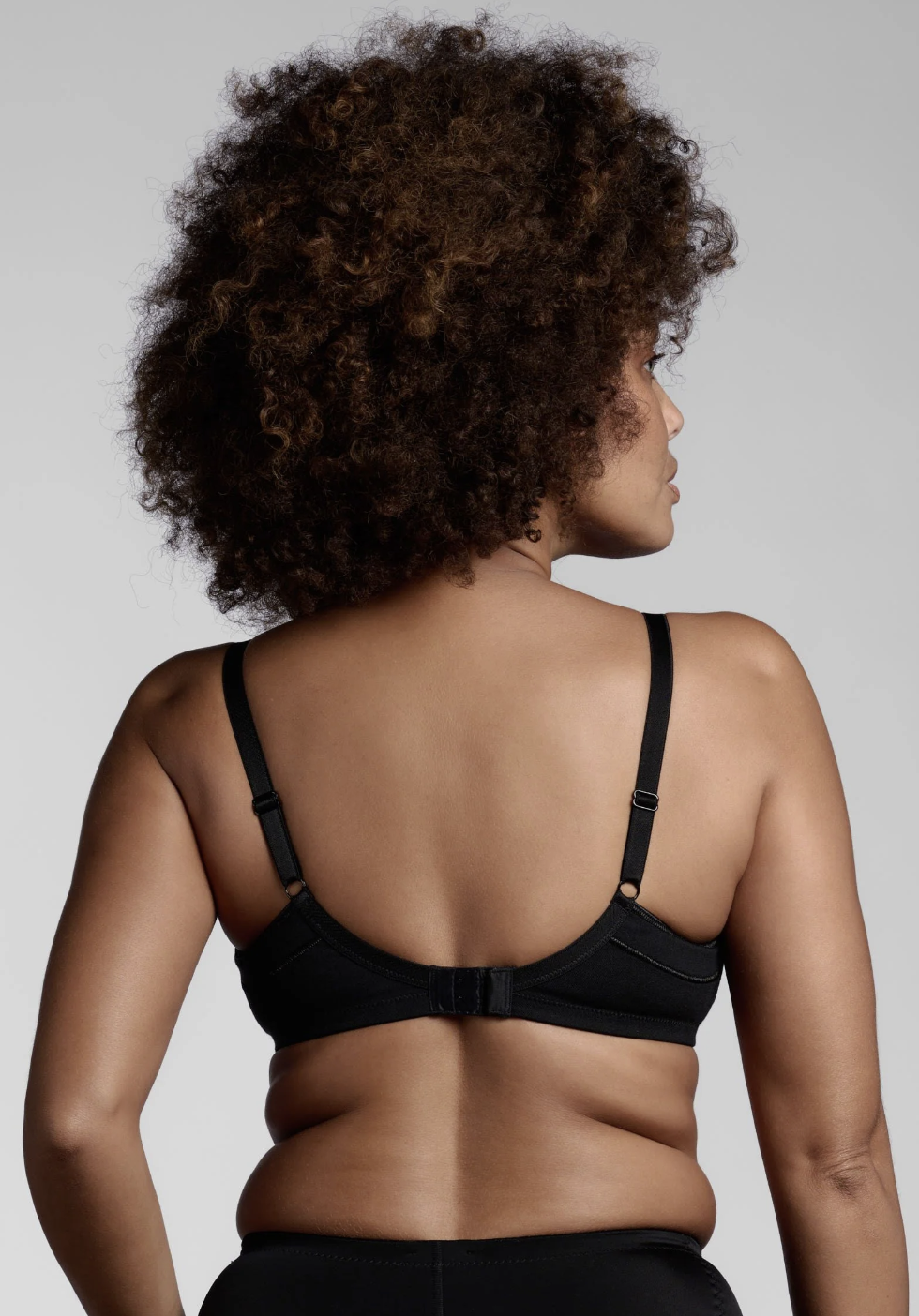 Reggiseno senza ferretto contenitivo con inserti in tulle cotone sulla pelle – LEPEL