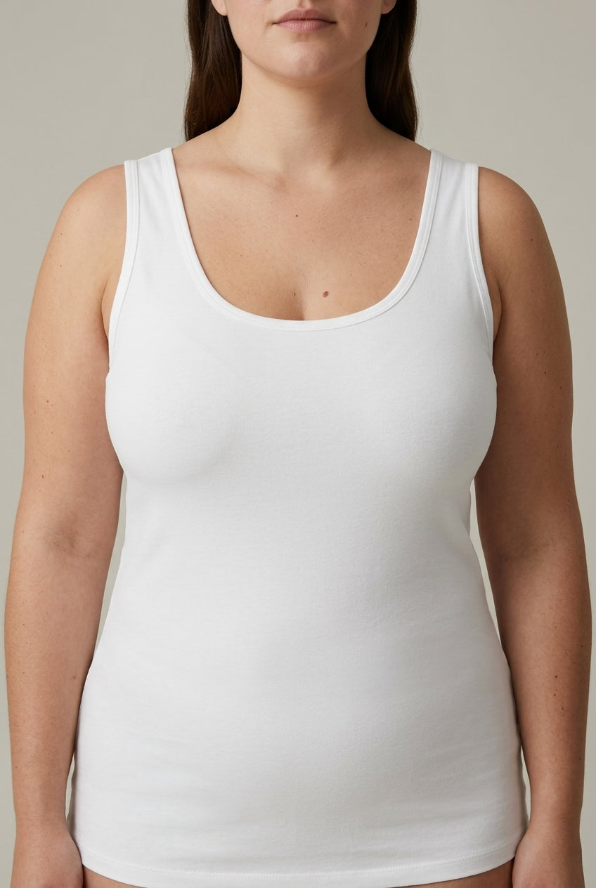 Maglia donna spalla larga 100% cotone Makó bordo raso LEABLE taglia XL