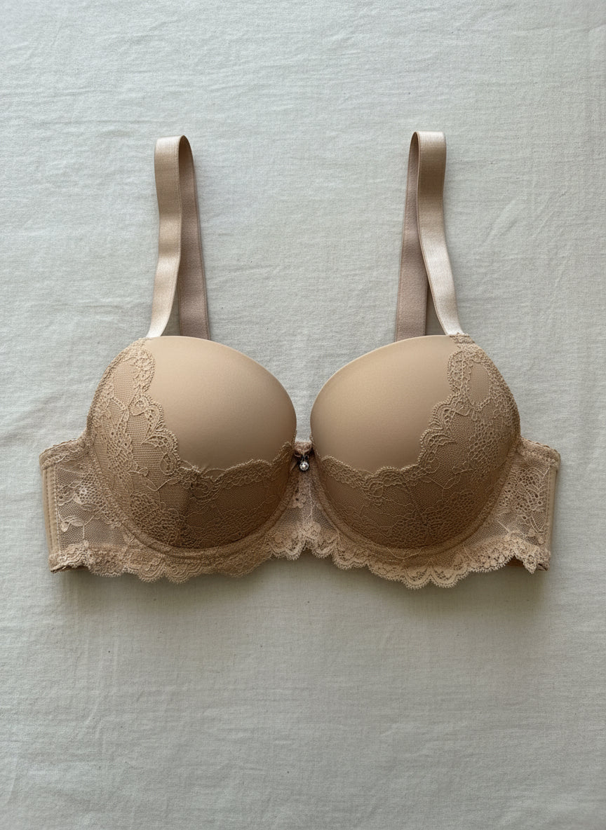 reggiseno coppa C Ivana ARIS microfibra noisette con ferretto preformato