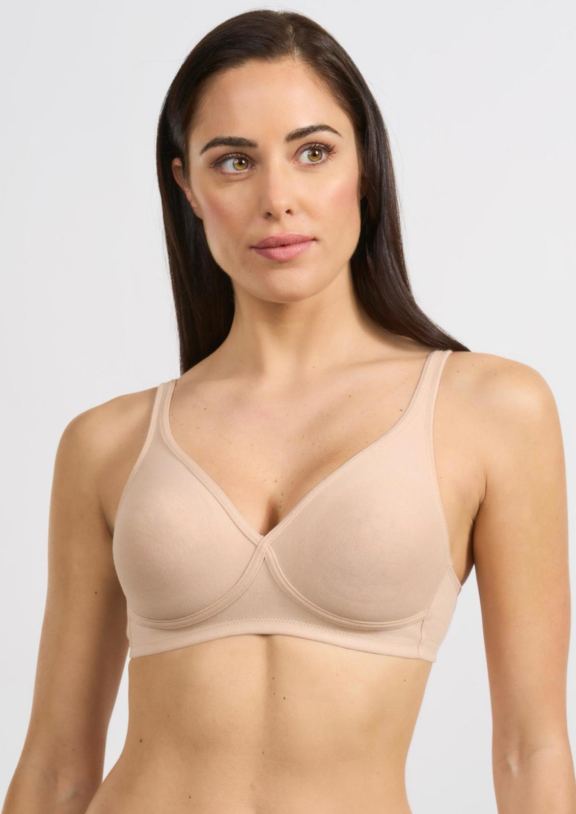 reggiseno cotone ecologico senza ferretto donna SPIMAN nudo taglia 2B-8B