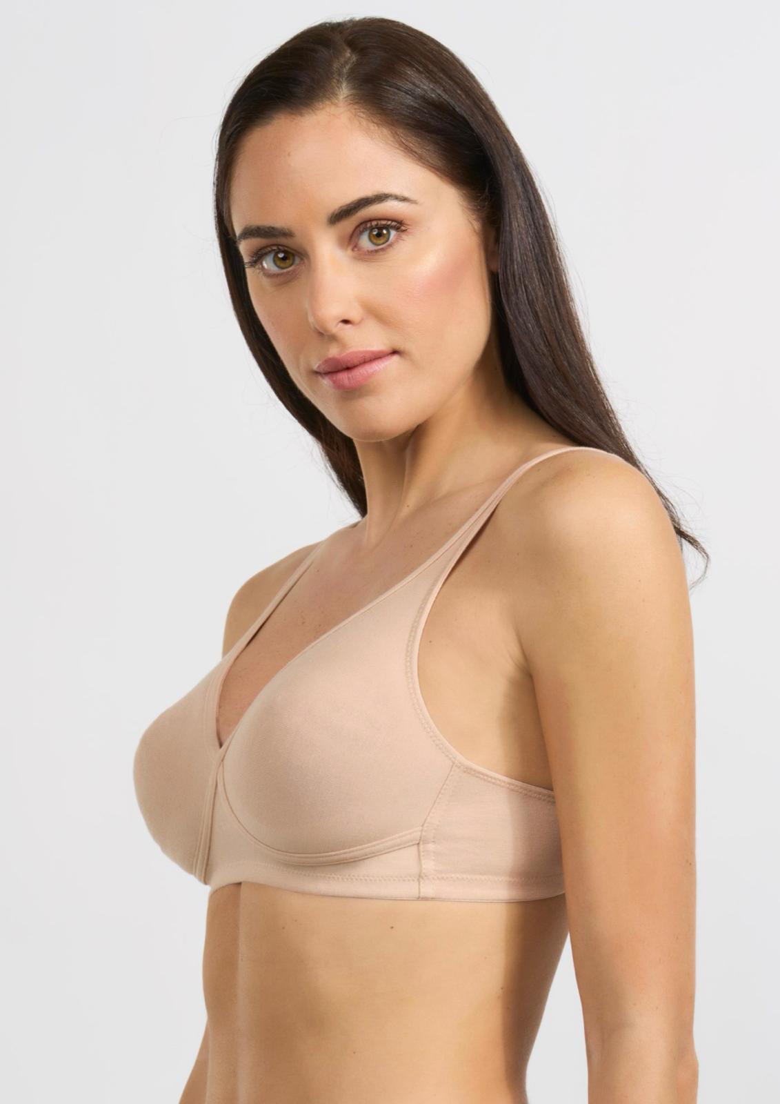 reggiseno cotone ecologico senza ferretto donna SPIMAN nudo taglia 2B-8B