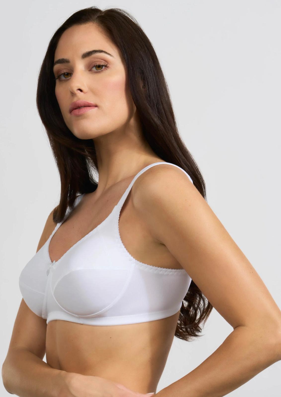 reggiseno elasticizzato donna Spiman AV INTIMO bianco taglia 3-9 vista laterale