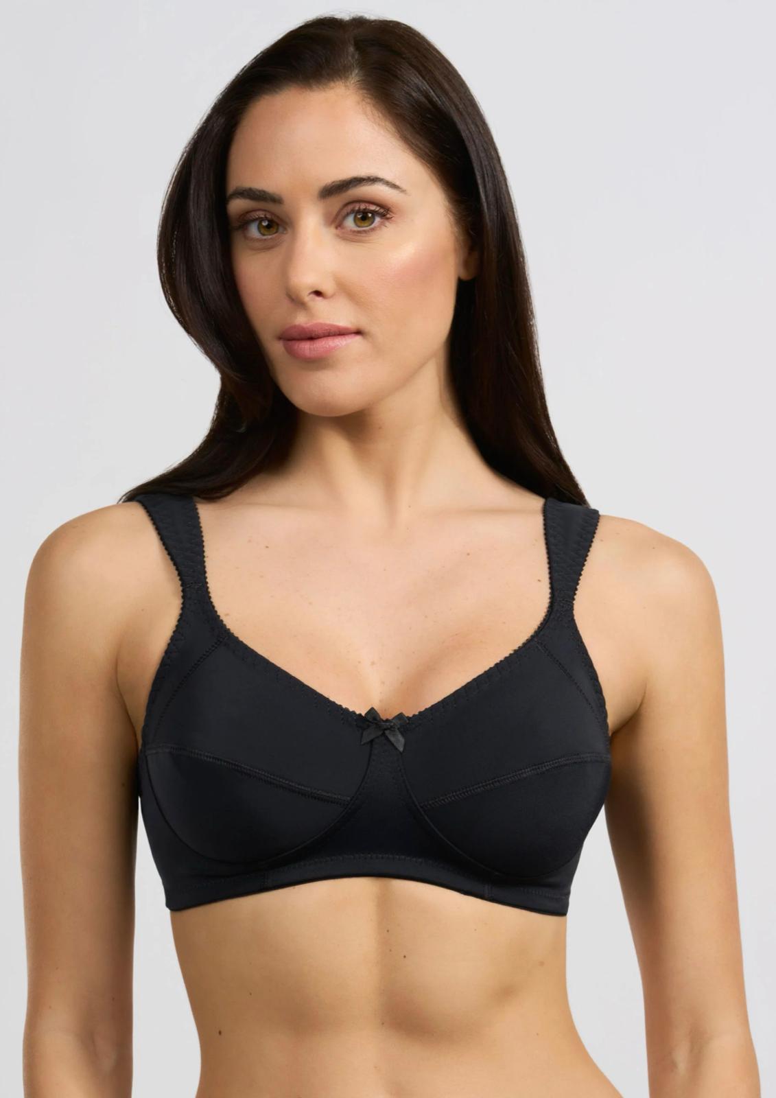 reggiseno elasticizzato donna Spiman AV INTIMO nero taglia 3-9 vista frontale