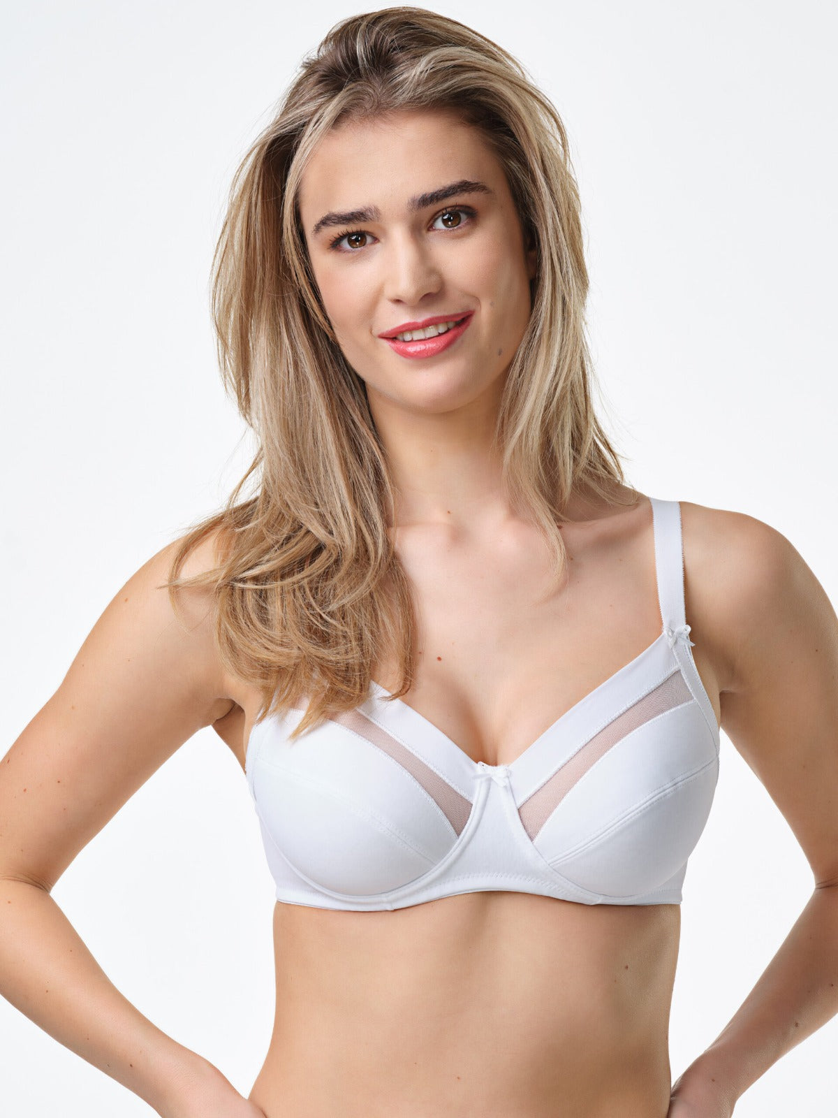 reggiseno con ferretto elasticizzato modellante donna SPIMAN AV INTIMO bianco taglia 3B-8B