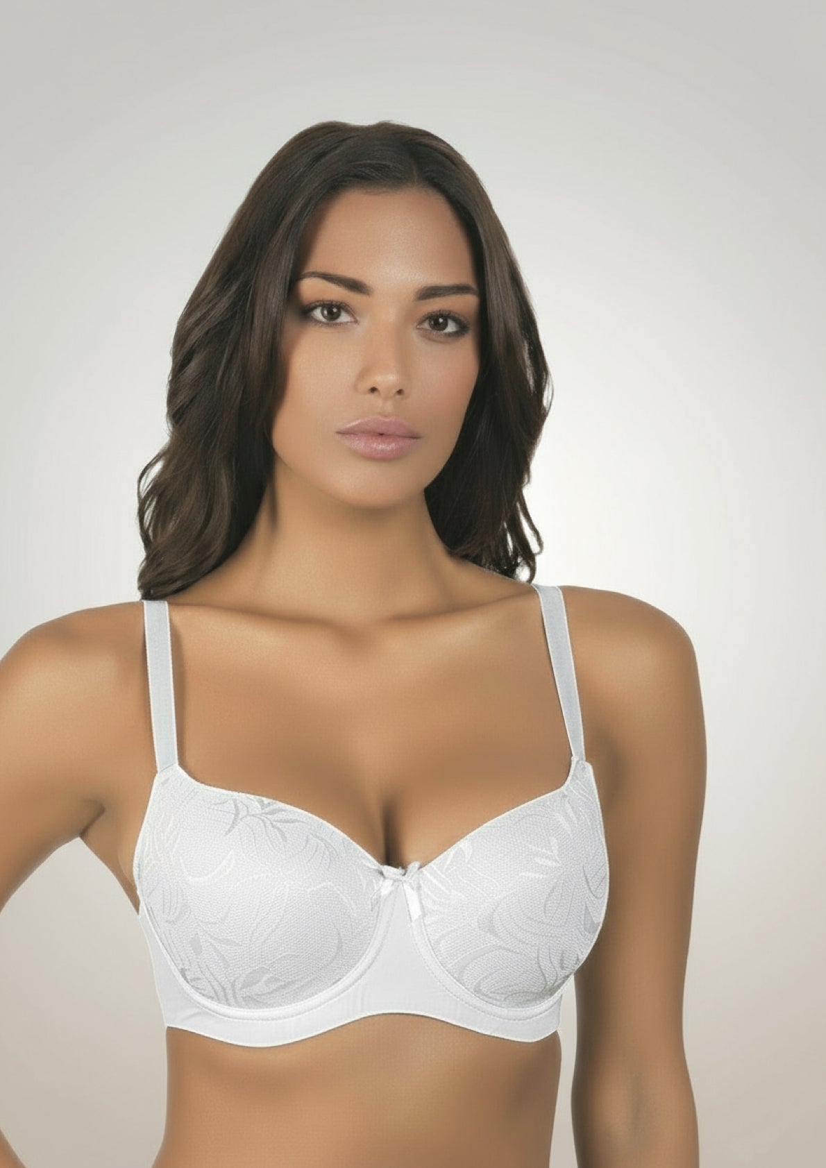 reggiseno donna Miss Gold 2014 ARIS coppa C preformata imbottita bianco con ferretto