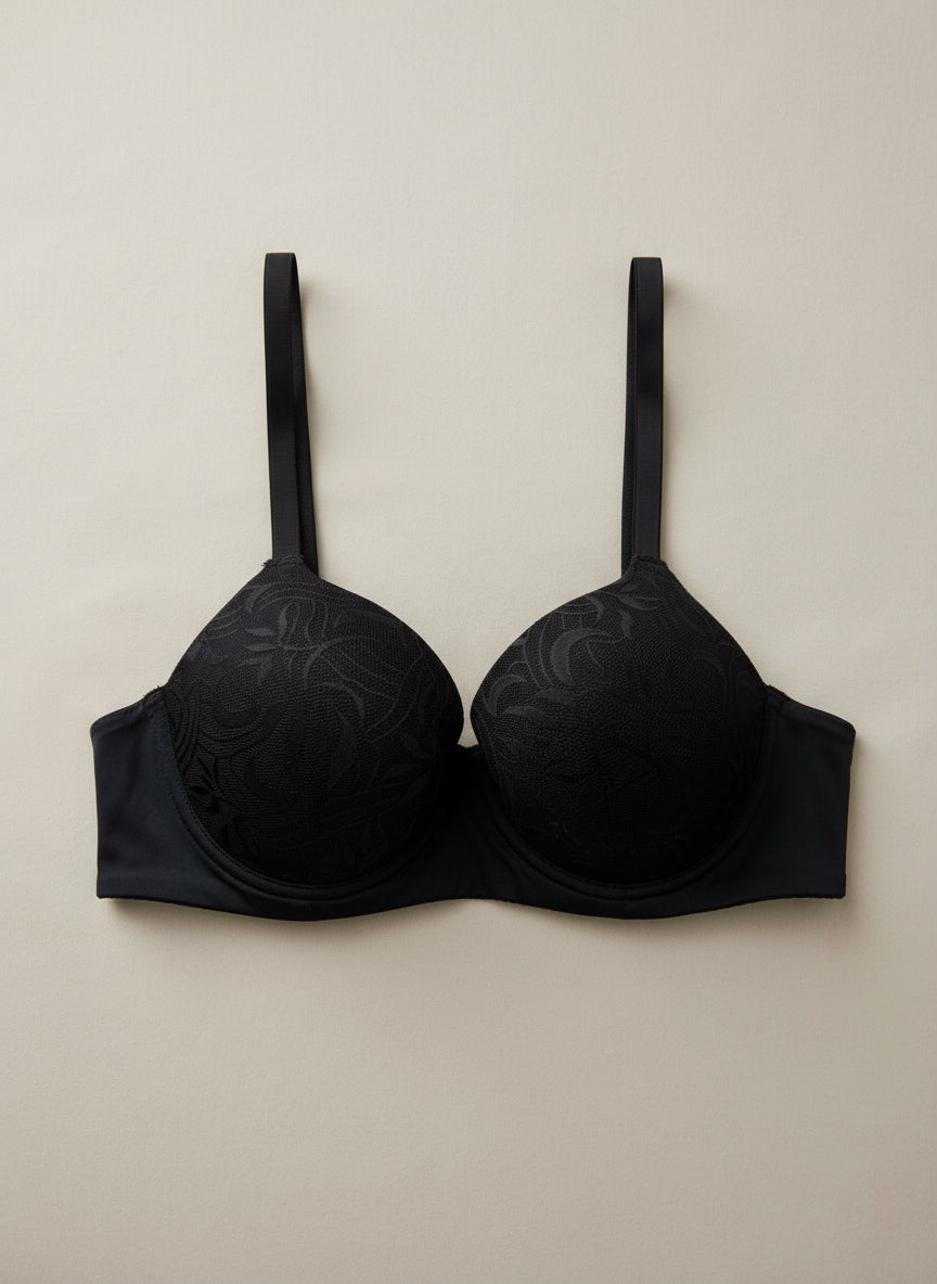 reggiseno donna Miss Gold 2014 ARIS coppa C preformata imbottita nero con ferretto

