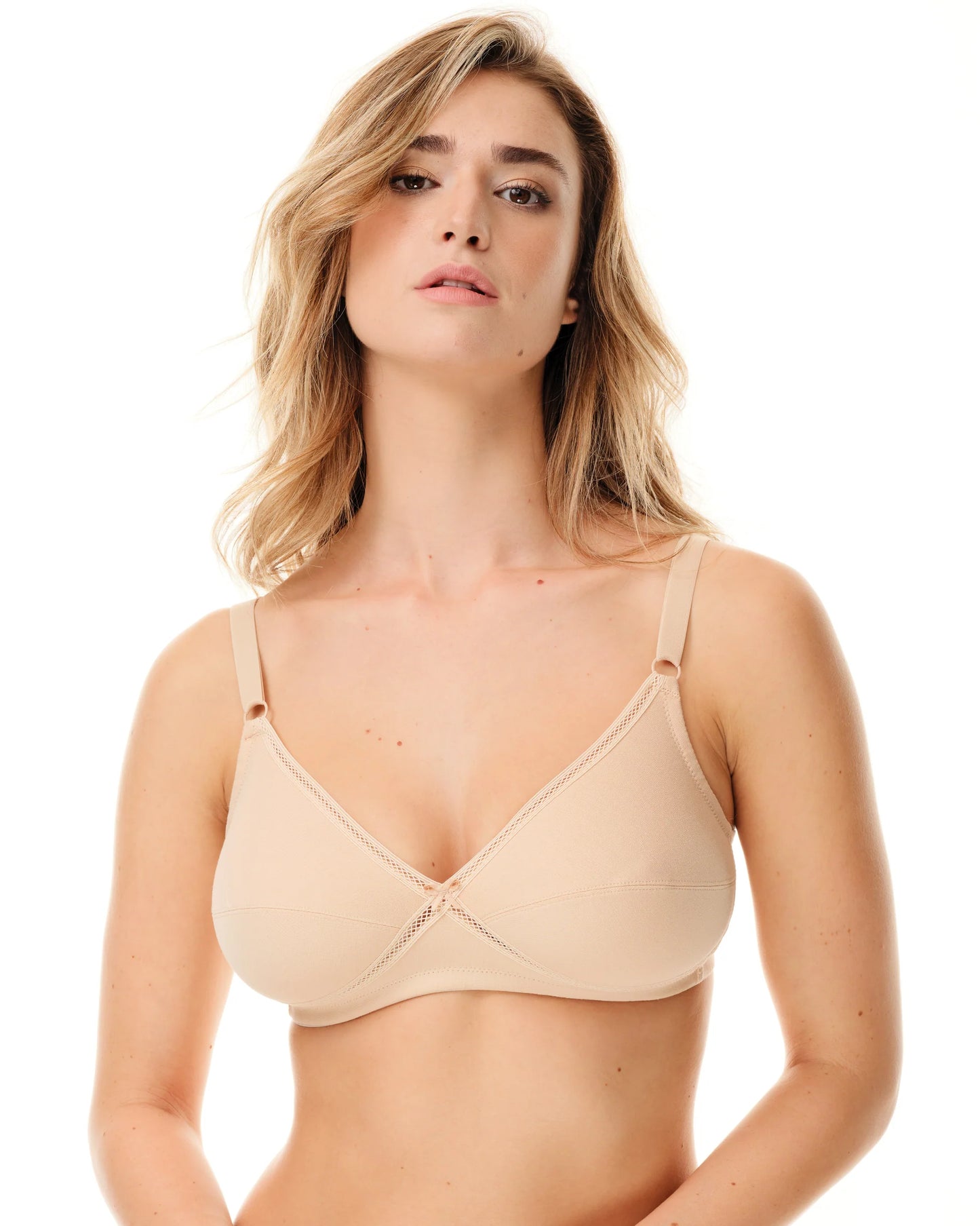 reggiseno senza ferretto cotone donna Mira SPIMAN nudo taglia 3B-7B