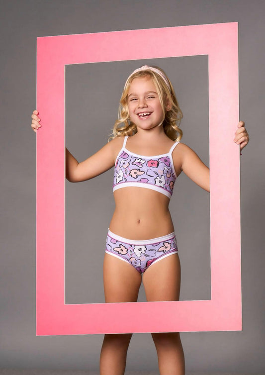 Coordinato bimba brassiere e slip ROSSOPORPORA