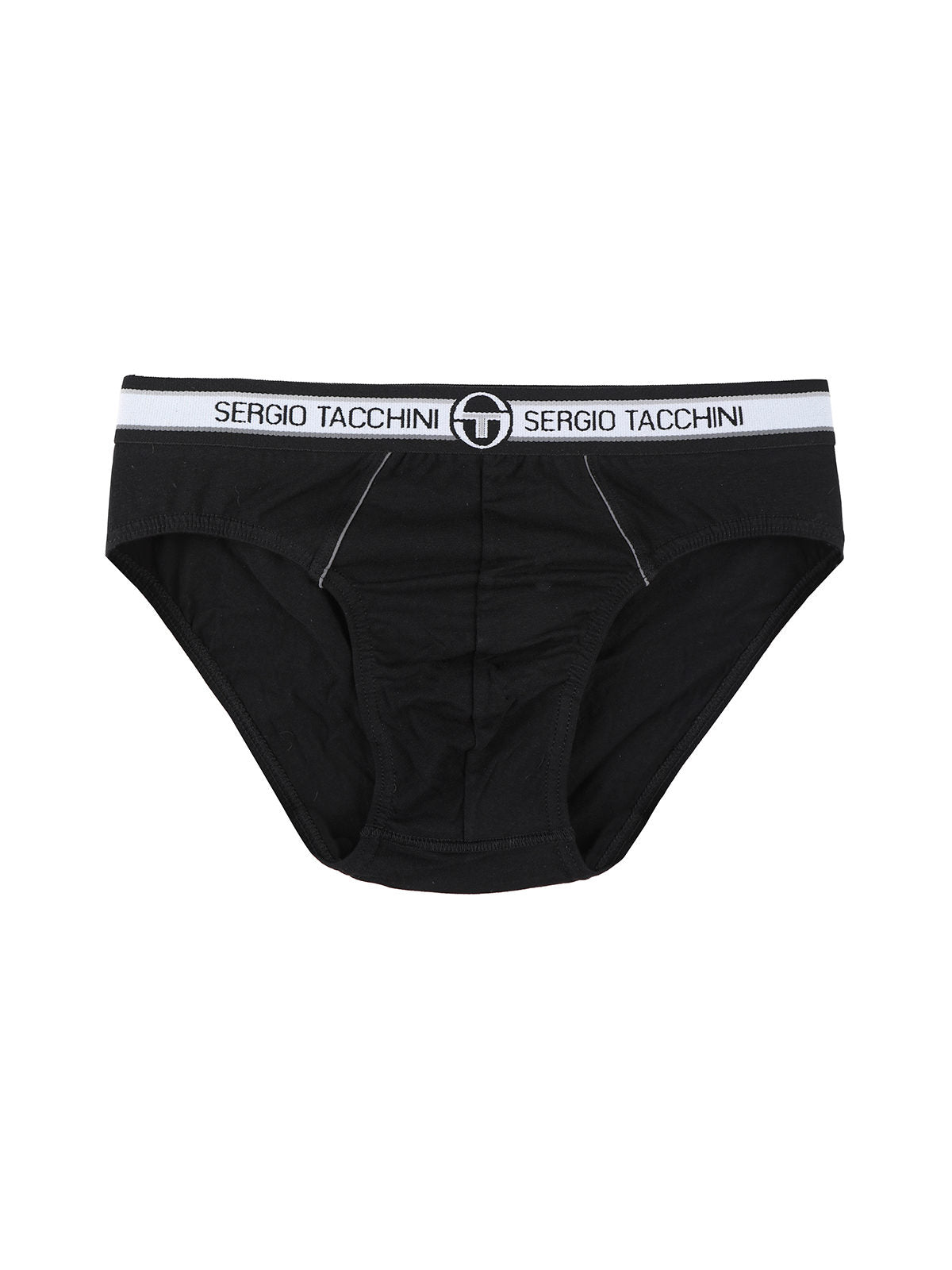 Slip in cotone elastico in vita con scritta marchio SERGIO TACCHINI