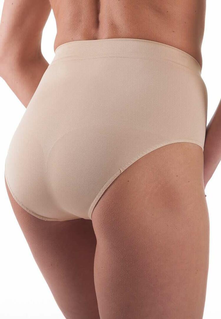 Slip guaina vita alta in microfibra contenitiva senza cuciture 020  BELLISSIMA nudo retro