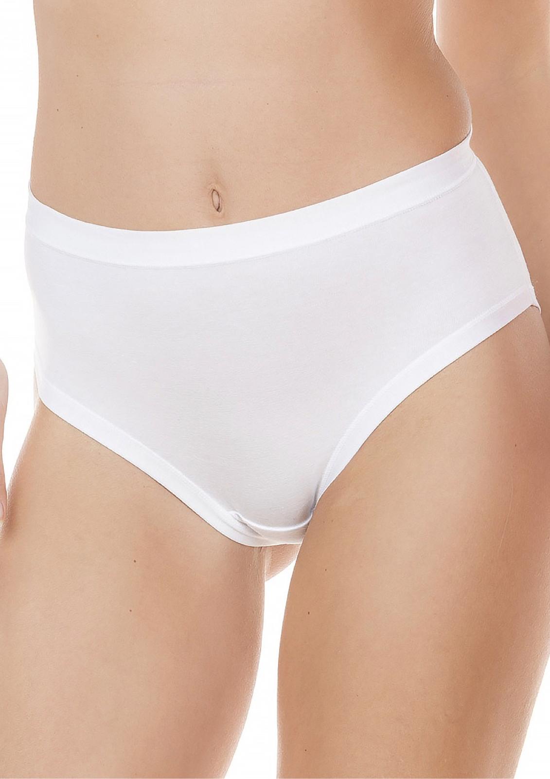 Slip Midi Basic NAZARENO GABRIELLI cotone elasticizzato bianco | AV INTIMO