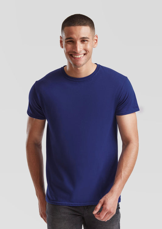 T-shirt manica corta taglia calibrata Blu Cobalto ICONIC 150 FRUIT OF THE LOOM