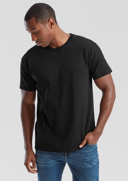 T-shirt manica corta taglia calibrata Nero Valueweight FRUIT OF THE LOOM