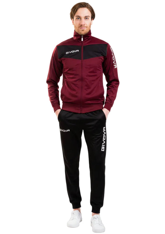 Tuta Unisex Triacetato Modello Visa Granata\Nero GIVOVA
